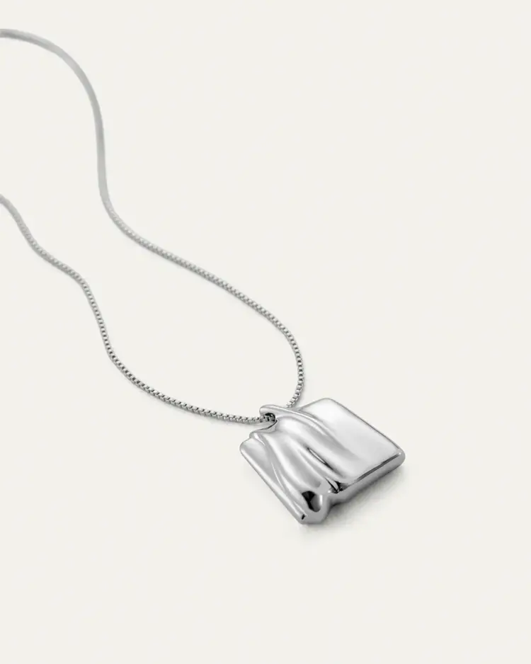Jenny Bird Sundra Pendant Necklace Silver