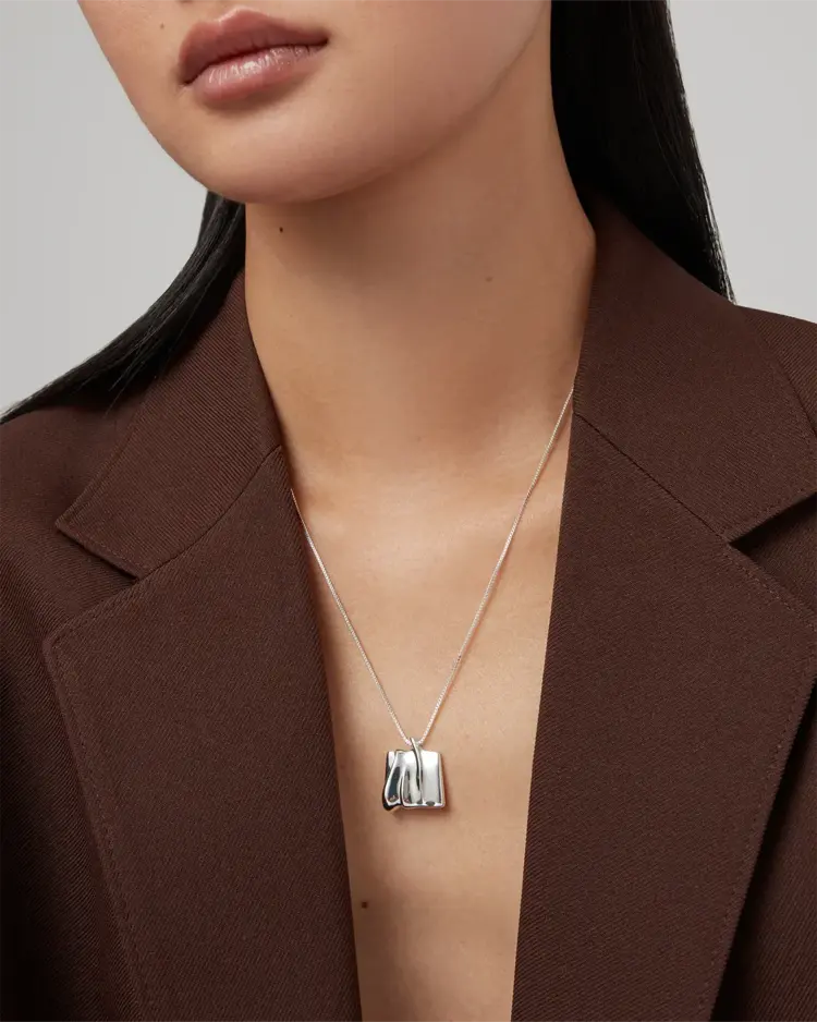 Jenny Bird Sundra Pendant Necklace Silver