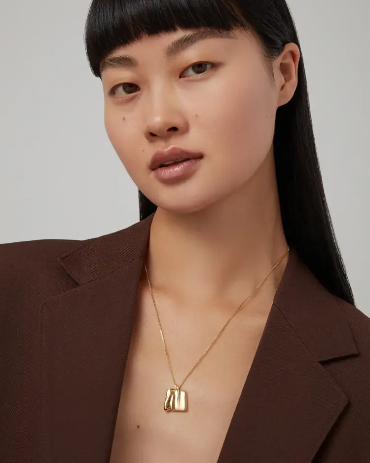 Jenny Bird Sundra Pendant Necklace Gold
