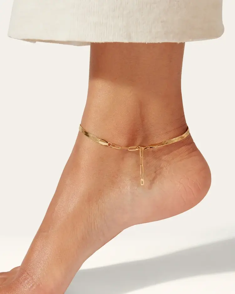 Jenny Bird Zeina Anklet Gold