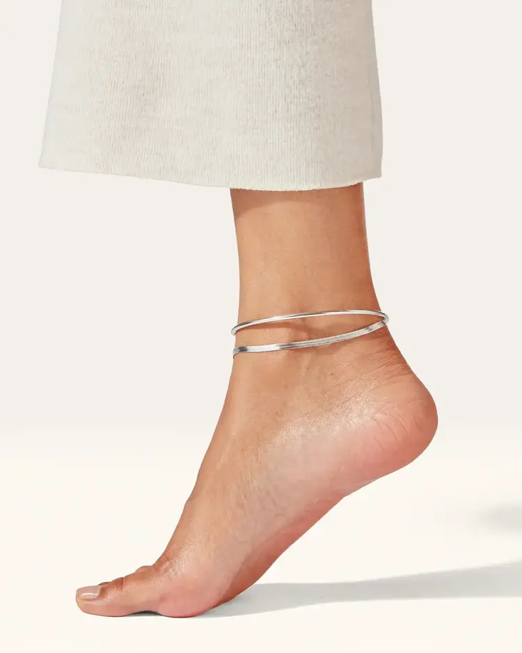 Jenny Bird Zeina Anklet Silver