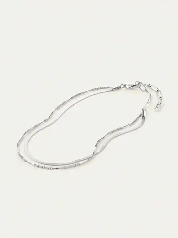 Jenny Bird Surfside Anklet Silver