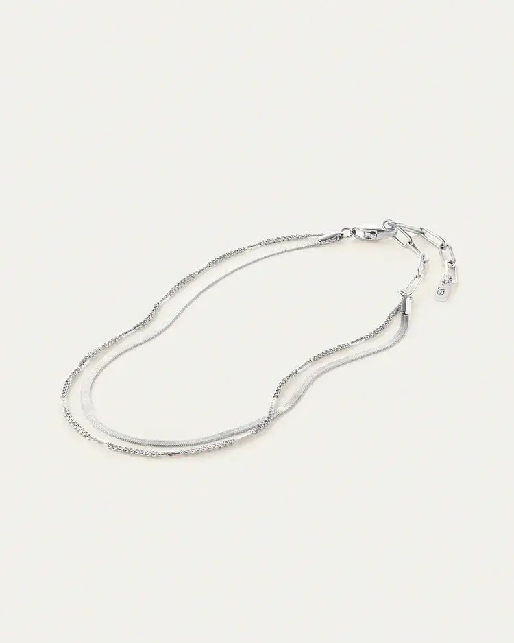 Jenny Bird Surfside Anklet Silver