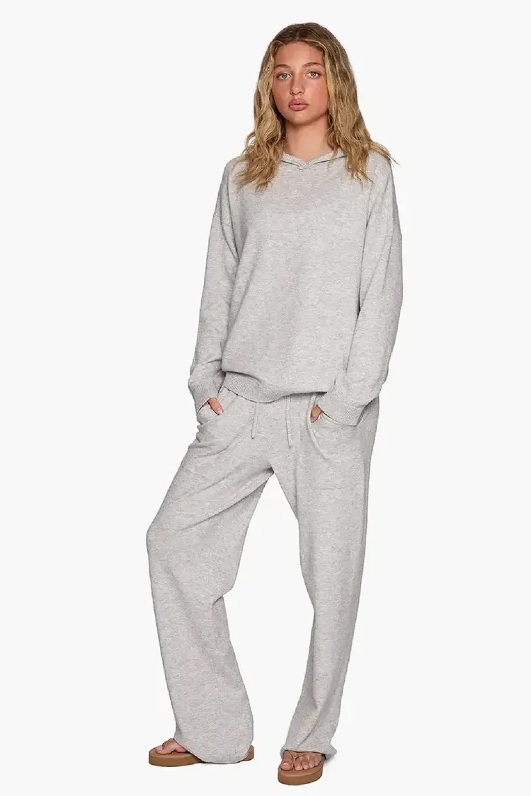Sunday Sweater Hoodie Heather Grey