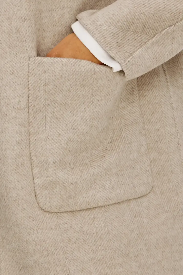 Rails Everest Coat Oat Herringbone