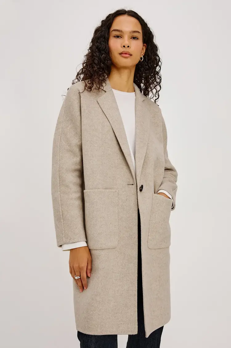 Rails Everest Coat Oat Herringbone