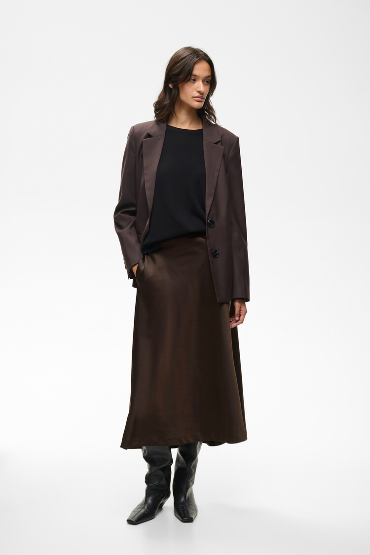 InWear Zilky Skirt Chocolate Brown