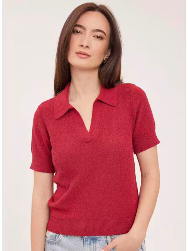 Gentle Fawn Tatum Collard Pullover Cranberry