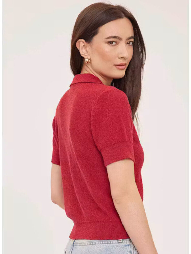 Gentle Fawn Tatum Collard Pullover Cranberry