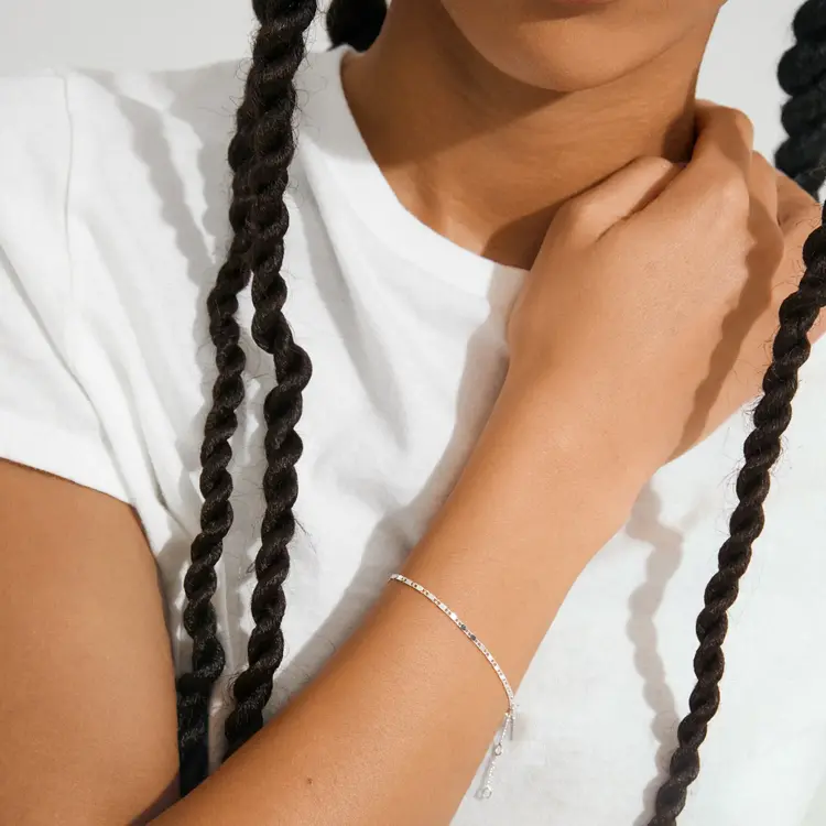 Pilgrim Jewellery PARISA Flat Link Chain Bracelet Silver