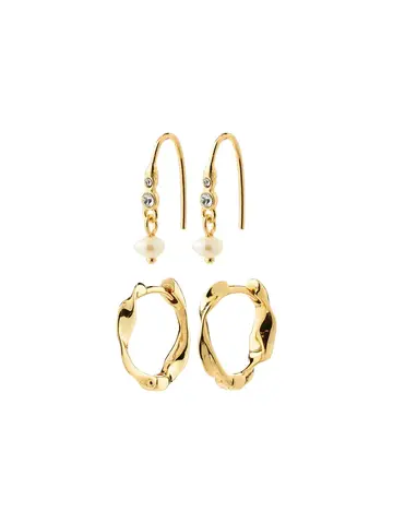 Pilgrim Jewellery MORIN Earrings 2-in-1 Set Gold Plated