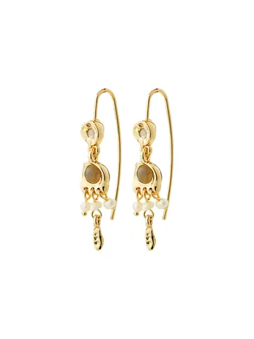 Pilgrim Jewellery HERE Earrings Gold Plated