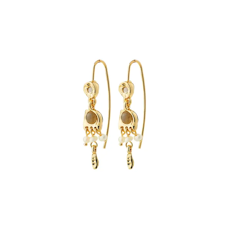 Pilgrim Jewellery HERE Earrings Gold Plated