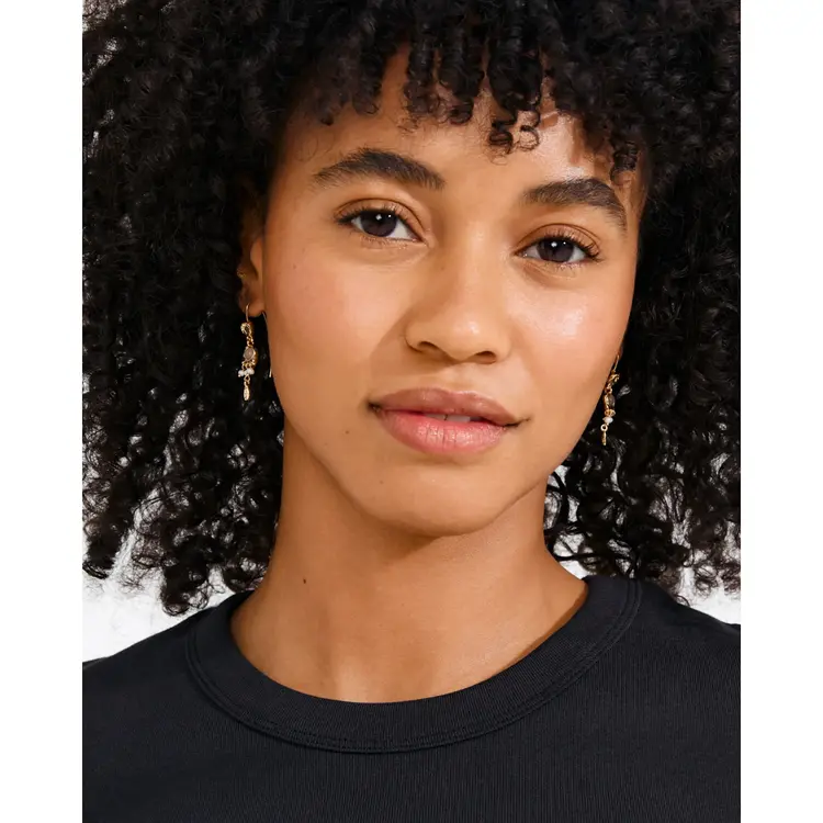 Pilgrim Jewellery HERE Earrings Gold Plated