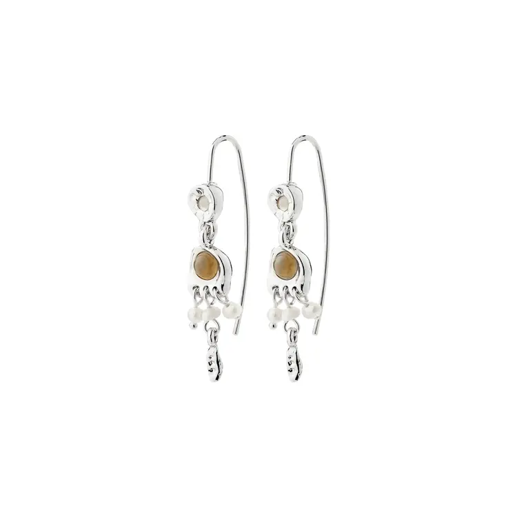 Pilgrim Jewellery HERE Earrings Silver Plated