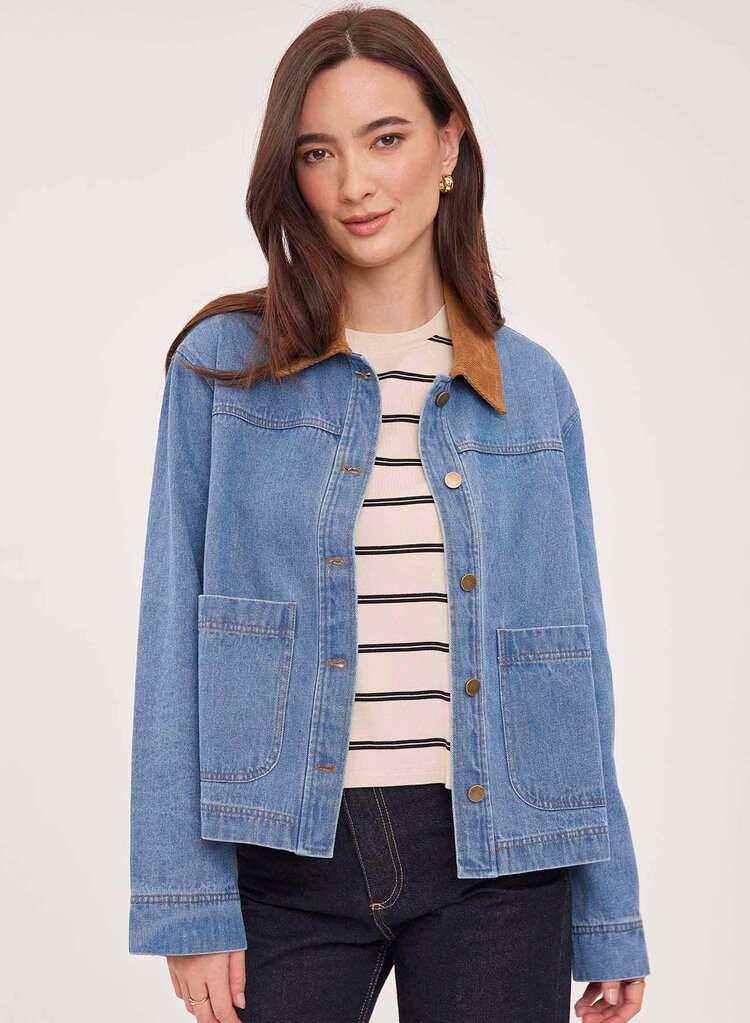 Gentle Fawn Connor Jacket Light Wash