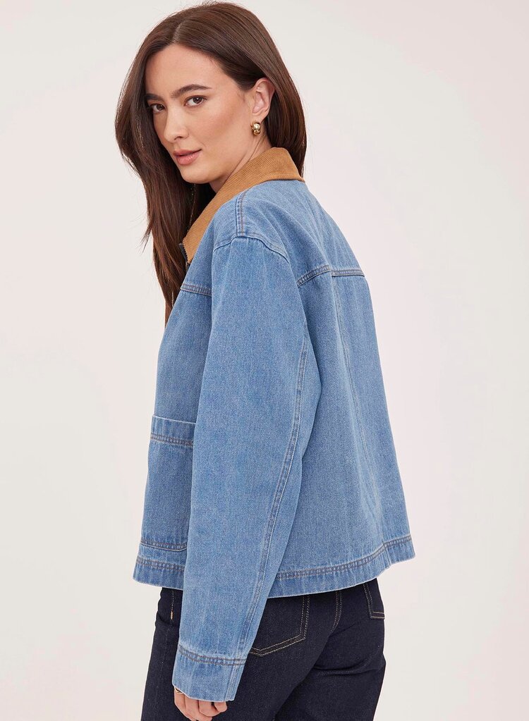 Gentle Fawn Connor Jacket Light Wash