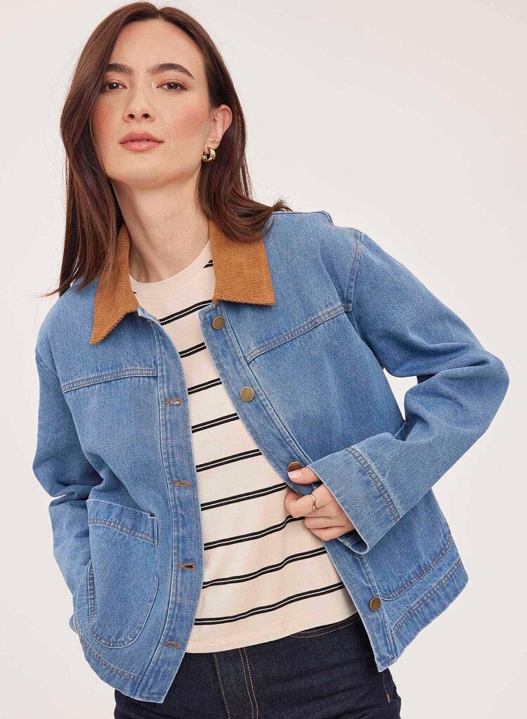 Gentle Fawn Connor Jacket Light Wash