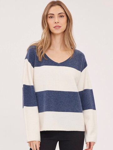 Gentle Fawn Annalise Pullover Navy Stripe