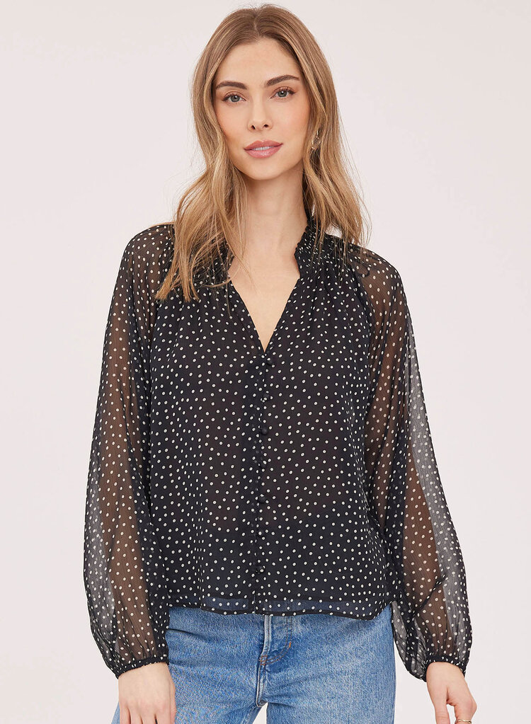 Gentle Fawn Annie Blouse Black Print