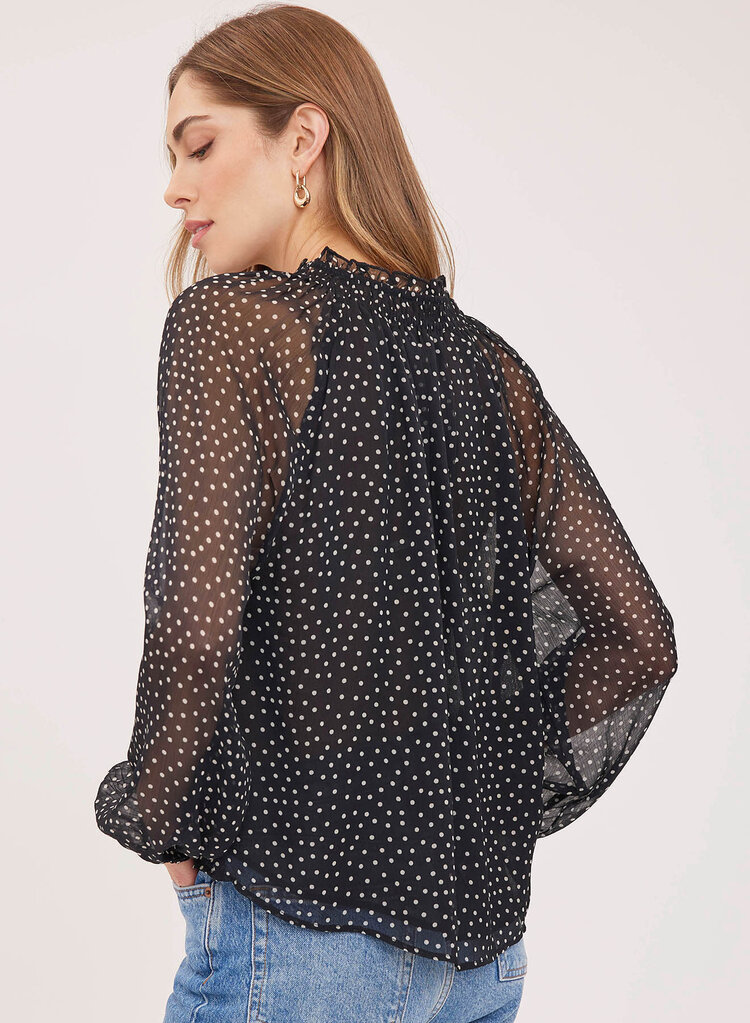 Gentle Fawn Annie Blouse Black Print