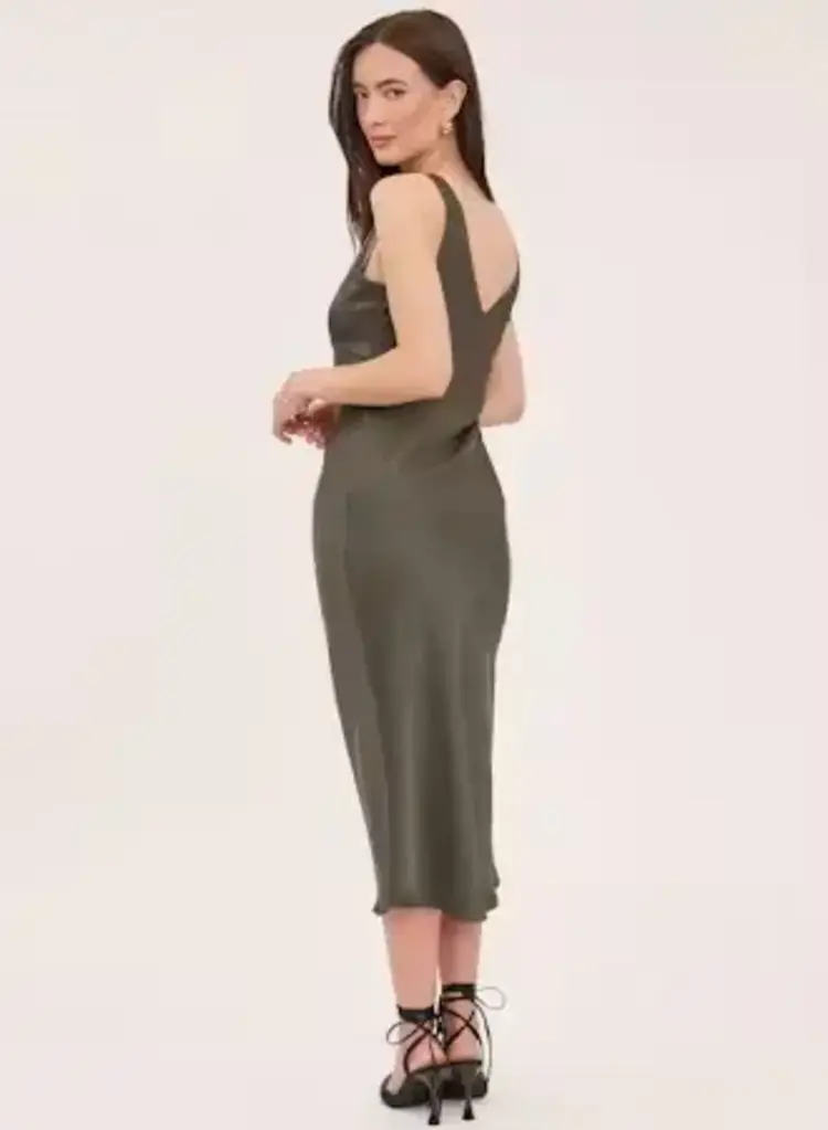 Gentle Fawn Antonia Midi Dress Olive