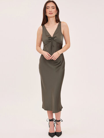 Gentle Fawn Antonia Midi Dress Olive