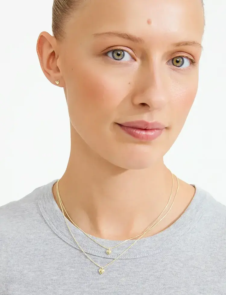 Pilgrim Jewellery PENINA Gift Set, Necklace & Earstuds Gold Plated