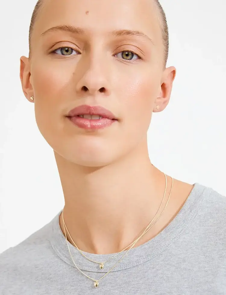 Pilgrim Jewellery PENINA Gift Set, Necklace & Earstuds Gold Plated