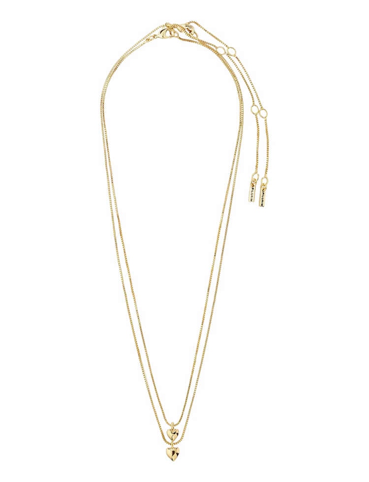 Pilgrim Jewellery PENINA Gift Set, Necklace & Earstuds Gold Plated