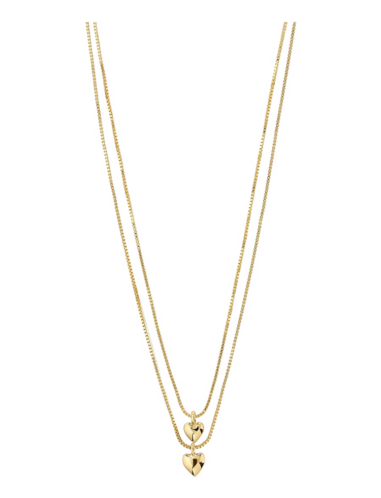 Pilgrim Jewellery PENINA Gift Set, Necklace & Earstuds Gold Plated
