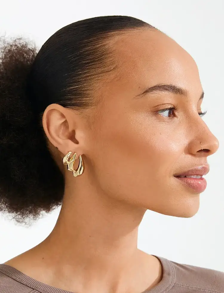 Pilgrim Jewellery PRESENCE Earrings Gold Plated