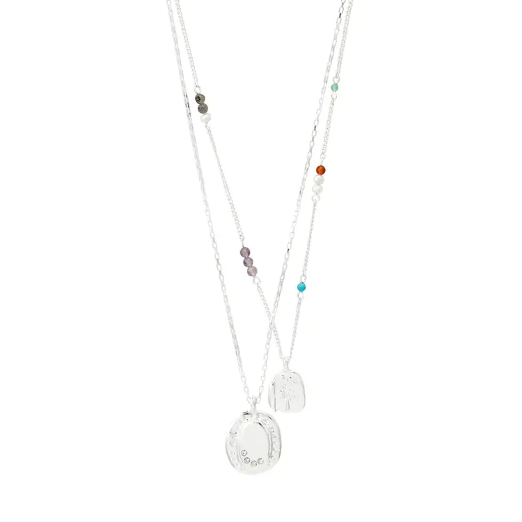 Pilgrim Jewellery HERE Necklace Silver Plated