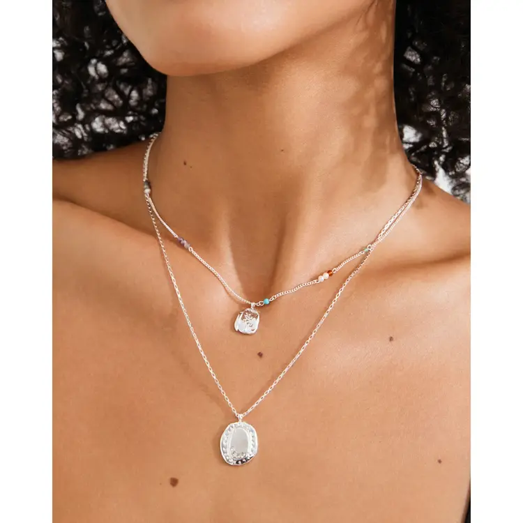 Pilgrim Jewellery HERE Necklace Silver Plated