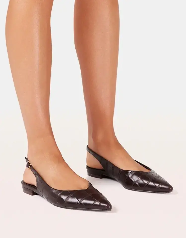 Billini Marielle Flat Chocolate Croc