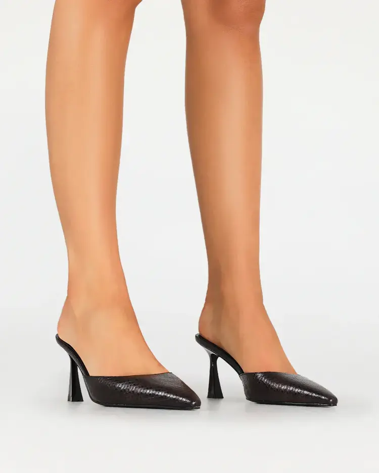 Billini Yovanni Heels Chocolate Snake