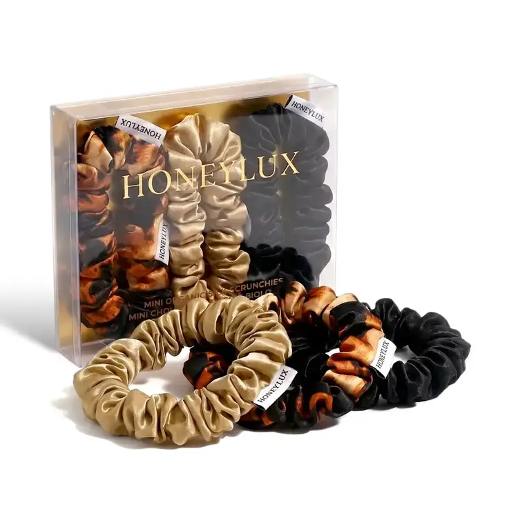 Honeylux Mini Silk Scrunchie Set Leo