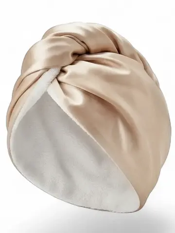 Honeylux Reversible Bamboo & Real Silk Wrap Champagne