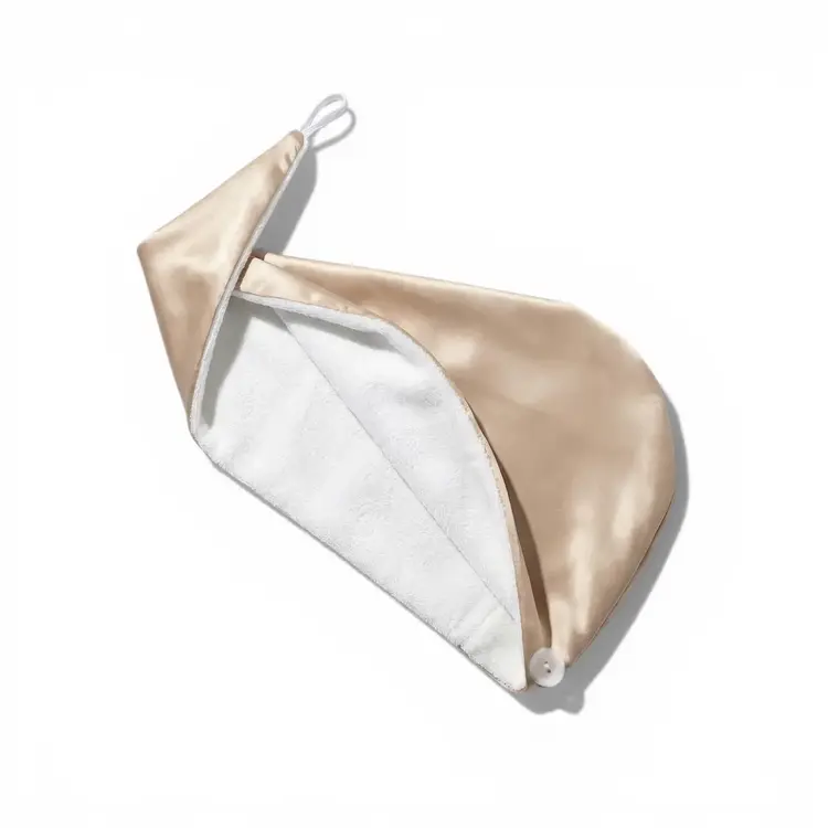 Honeylux Reversible Bamboo & Real Silk Wrap Champagne