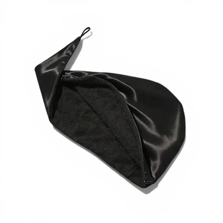 Honeylux Reversible Bamboo & Real Silk Wrap Black