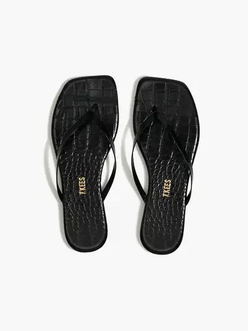 Square Toe Lily Sable Croc