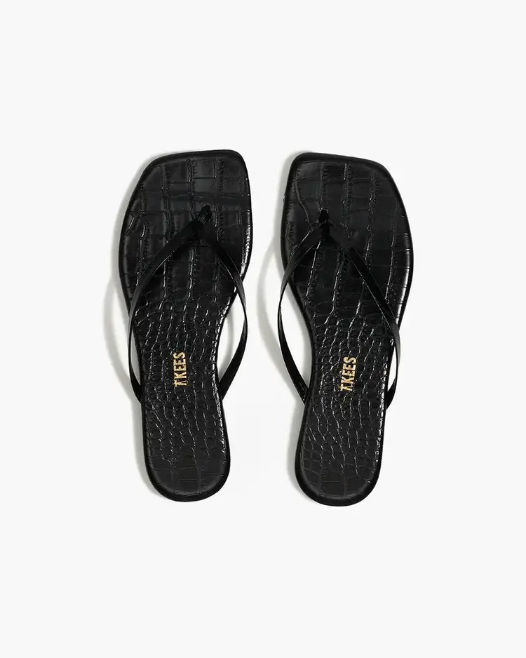Square Toe Lily Sable Croc