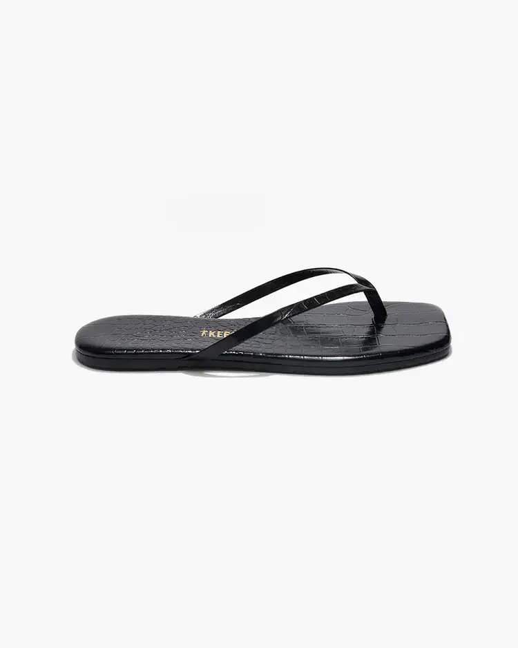 Square Toe Lily Sable Croc