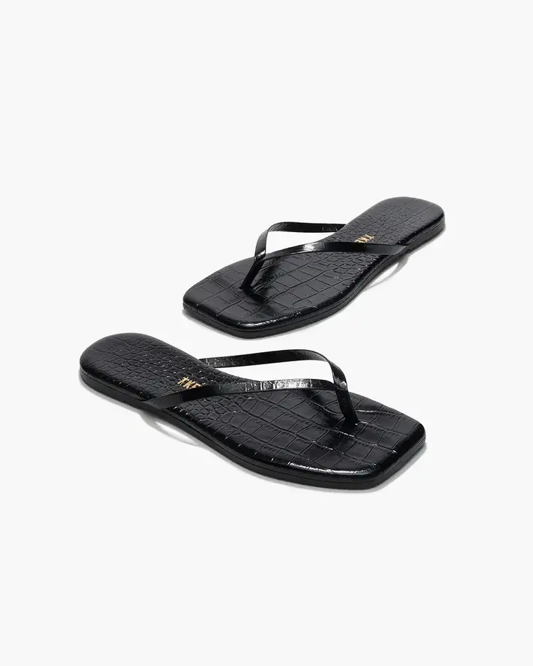 Square Toe Lily Sable Croc