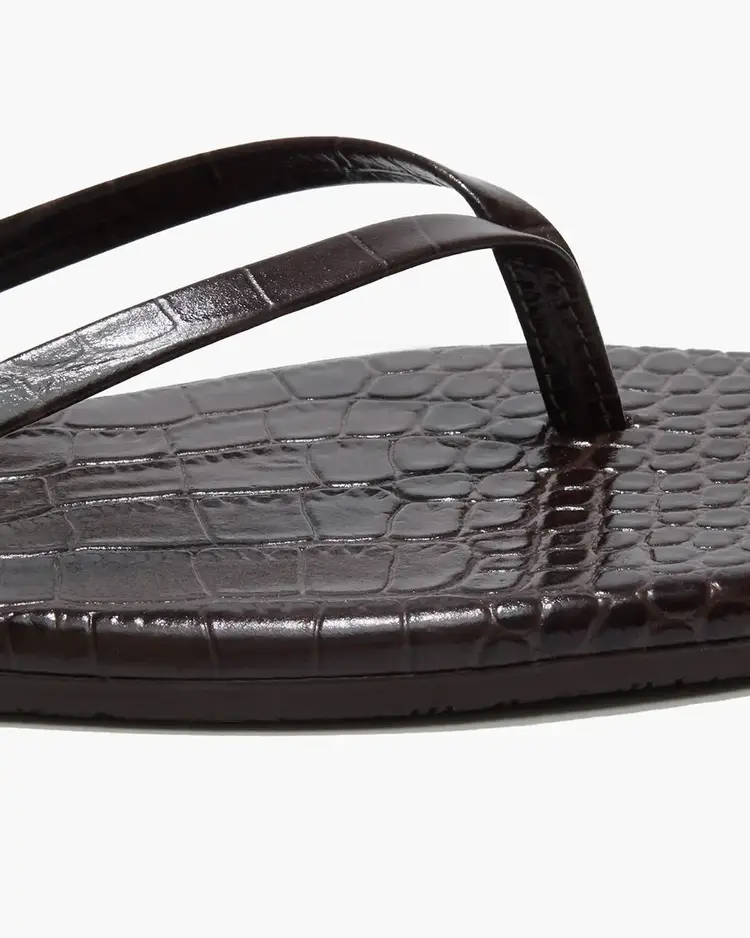Square Toe Lily Carob Croc