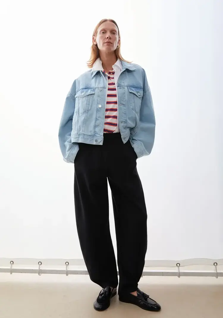 Armedangels Basic Jersey Barrel Pant Black