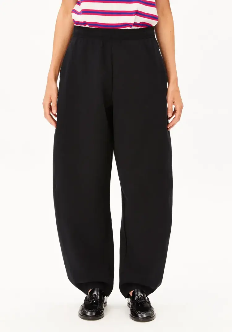 Armedangels Basic Jersey Barrel Pant Black