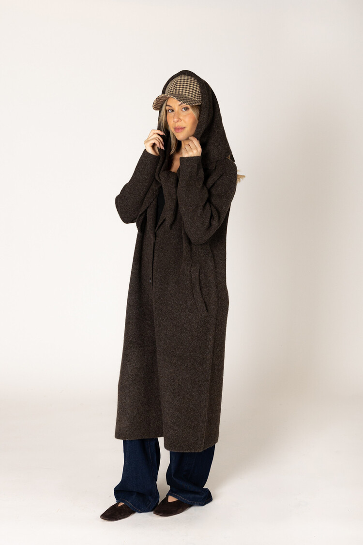 Victoria Long Coat Ganache
