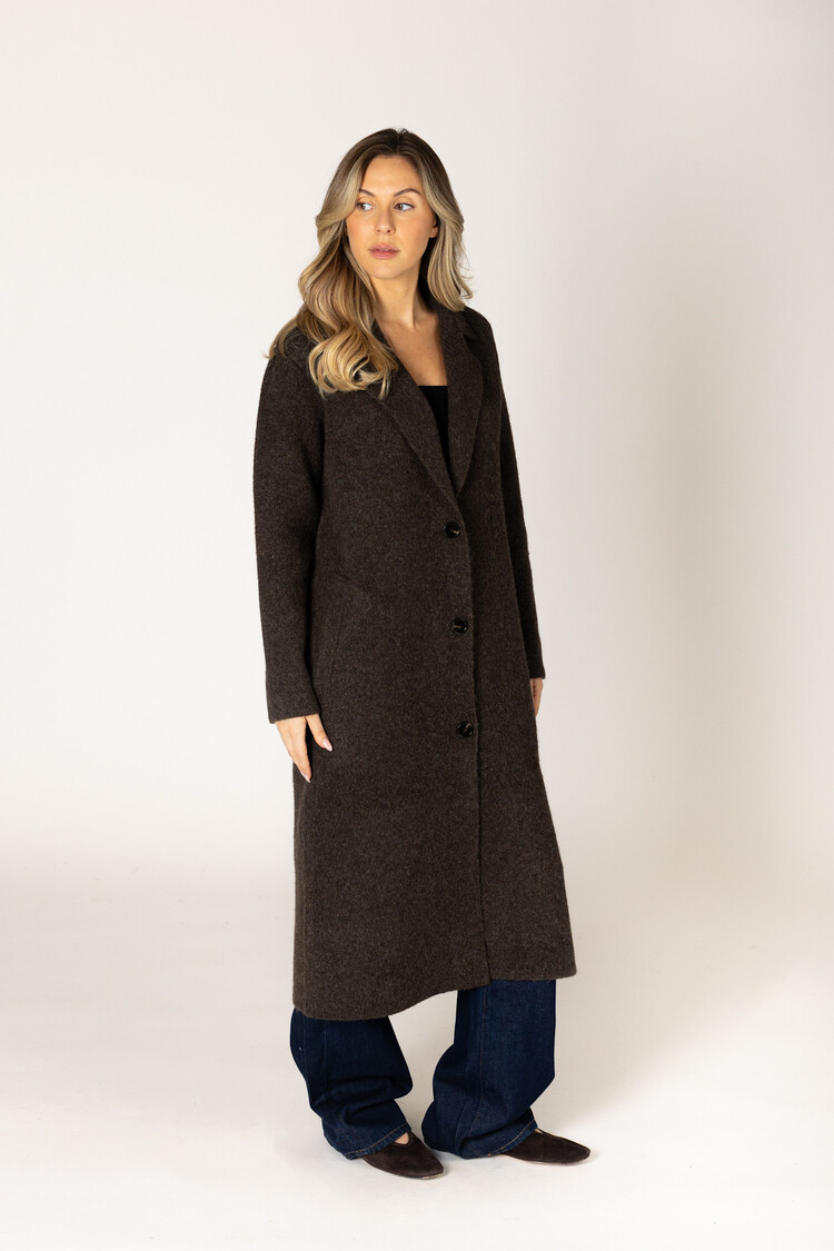 Victoria Long Coat Ganache
