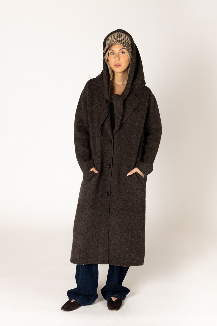 Victoria Long Coat Ganache